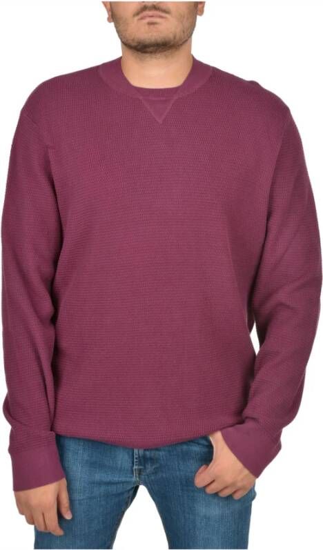 Emporio Armani Sweaters Basic Straight Fit Red Heren