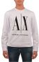 Armani Exchange Katoenmix Hoodless Sweatshirt Collectie White Heren - Thumbnail 3