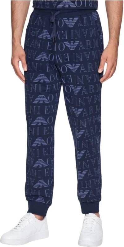 Emporio Armani Sweatpants Blauw Heren