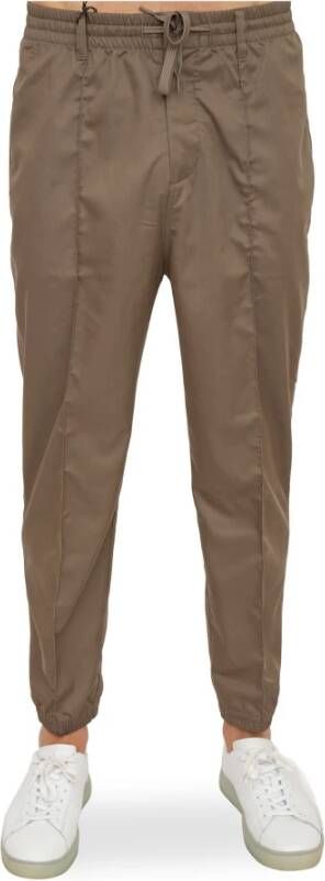 Emporio Armani Comfortabele en stijlvolle Pantaloni Fango Joggers Brown Heren
