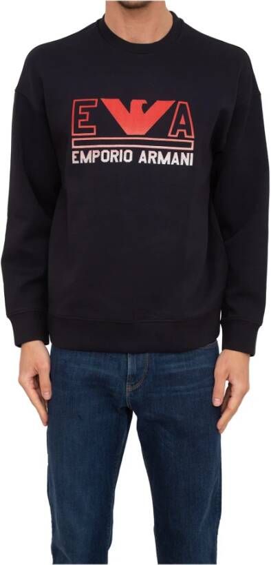 Emporio Armani Casual Elevate Heren Sweatshirt Blue Heren