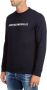 Emporio Armani Katoenen Sweatshirt met Logo Print Black Heren - Thumbnail 4