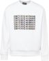 Emporio Armani Witte Stretch Katoenen Heren Sweatshirt met Geborduurd Logo en Adelaar Grafisch Ontwerp White Heren - Thumbnail 1