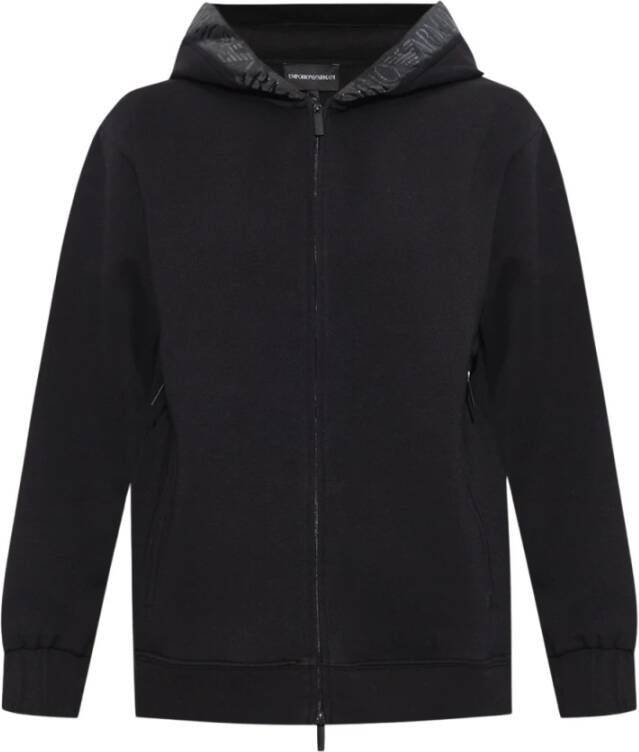 Emporio Armani Sweatshirt met logo Zwart Dames