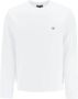 Emporio Armani Witte Crew Neck Sweatshirt met Micro Patch White Heren - Thumbnail 2