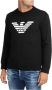 Emporio Armani Katoenen sweatshirt met iconische adelaarsprint Black Heren - Thumbnail 3