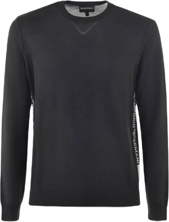 Emporio Armani Klassieke Sweatshirts Black Heren