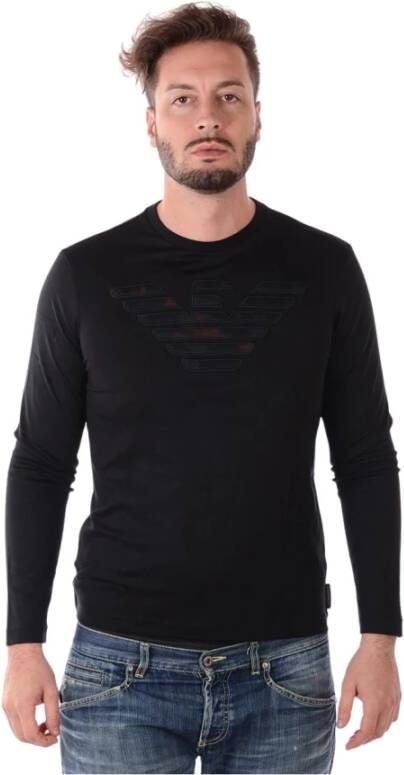 Emporio Armani Trainingsshirt Hoogwaardige stof Comfort en stijl Black Heren