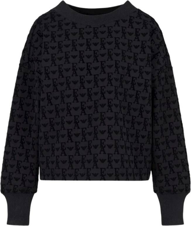 Emporio Armani Sweatshirt met ronde hals Blue Dames