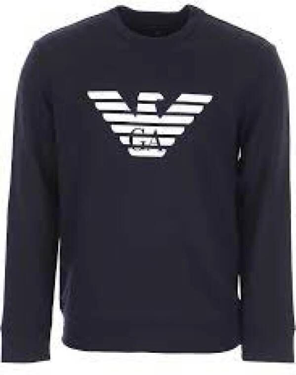 Emporio Armani Stijlvolle Sweaters voor Heren Blauw Heren