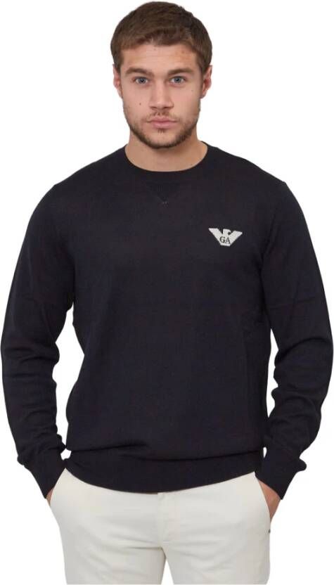 Emporio Armani Sweatshirts Blauw Heren