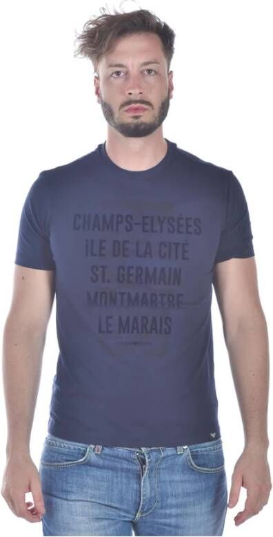 Emporio Armani Sweatshirts Casual Collectie Blue Heren