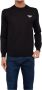 Emporio Armani Blauwe Gebreide Trui met Geborduurde Adelaar Black Heren - Thumbnail 1