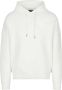 Emporio Armani Witte Double Jersey Hoodie met Micro Eagle All Over White Heren - Thumbnail 1