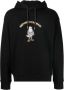 Emporio Armani Zwarte Hoodie met Maxi Adelaar Cartoon Patch Manga Capsule Collectie Black Heren - Thumbnail 1