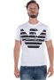 Emporio Armani Heren Wit Katoenen T-Shirt Stijlvol en Comfortabel White Heren - Thumbnail 1