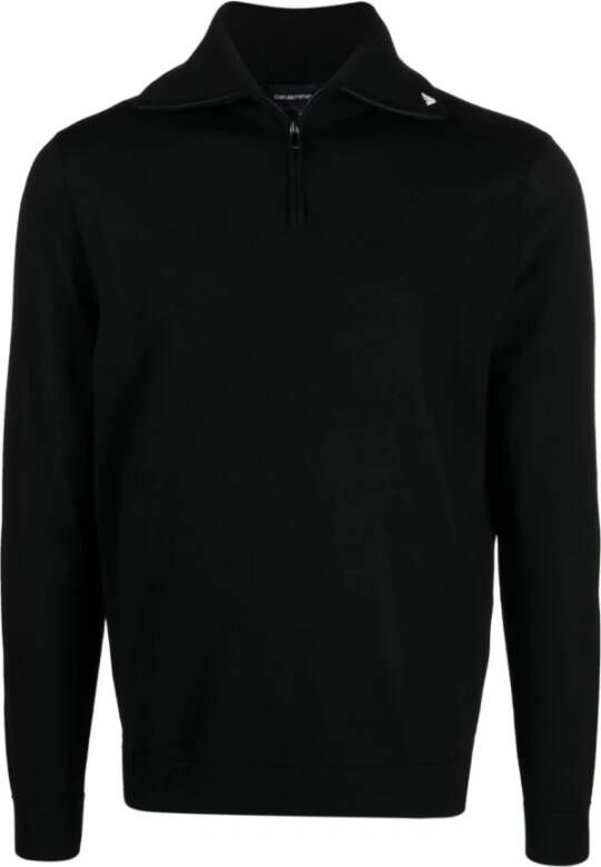 Emporio Armani Zwarte Sweaters Black Heren