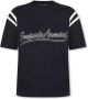 Emporio Armani Blauw Logo-geborduurd Katoenen T-shirt Blue Heren - Thumbnail 1