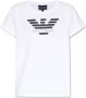 Emporio Armani Logo-print Katoenen T-shirt White Dames - Thumbnail 1
