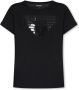 Emporio Armani Zwart Logo T-shirt Attitude Print Black Dames - Thumbnail 1