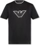 Emporio Armani Zwart Eagle T-Shirt Black Heren - Thumbnail 1