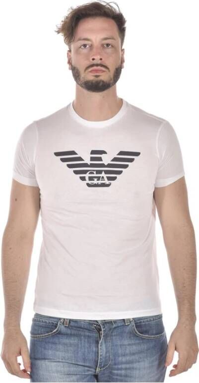 Emporio Armani Casual Sweatshirt voor Mannen White Heren