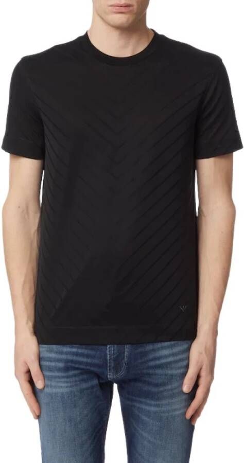 Emporio Armani Stofbedekkend T-Shirt Black Heren