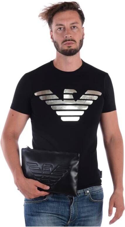 Emporio Armani Kortemouwenshirt Black Heren