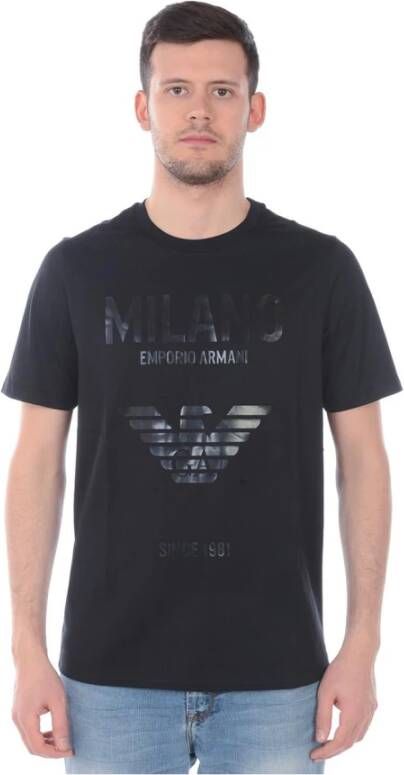 Emporio Armani Klassiek Heren T-Shirt voor Dagelijkse Stijl Black Heren