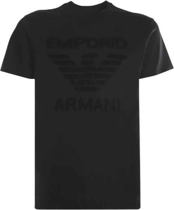 Emporio Armani Korte mouwen shirt Black Heren