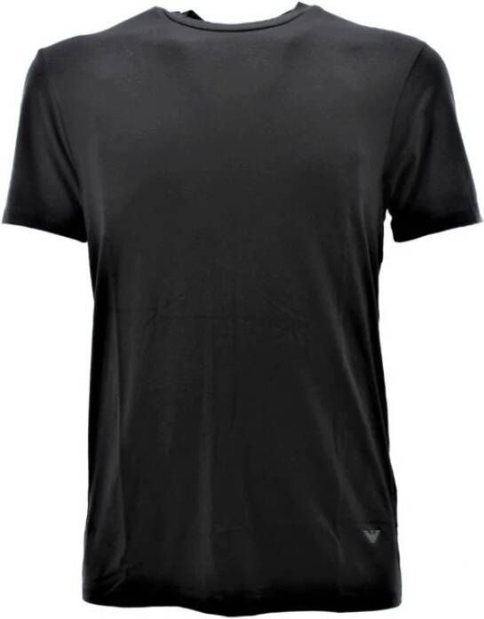 Emporio Armani Zwart Crew-neck T-shirt Regular Fit Black Heren