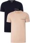 Emporio Armani 2-Pack Stretch Katoenen T-shirts Beige Heren - Thumbnail 1