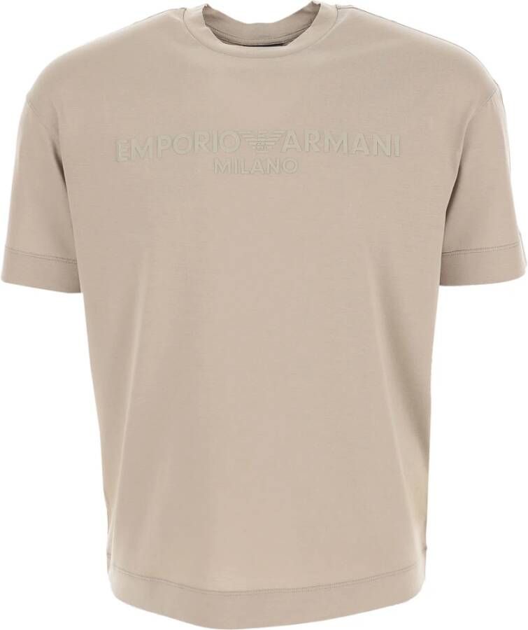 Emporio Armani T-Shirts Beige Heren