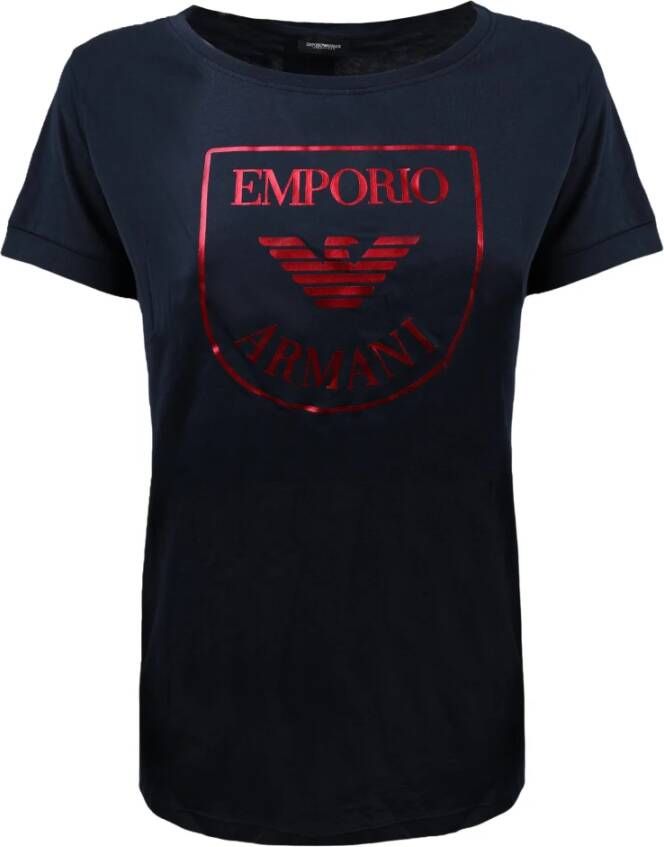 Emporio Armani T-Shirts Blauw Dames