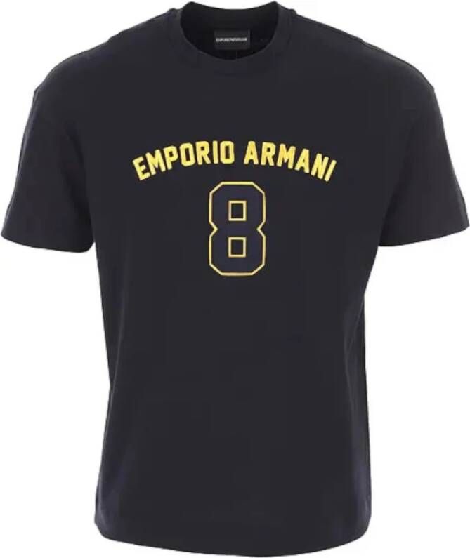 Emporio Armani T-shirts Blauw Heren