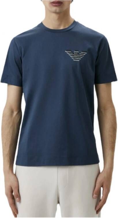 Emporio Armani T-shirts Blauw Heren