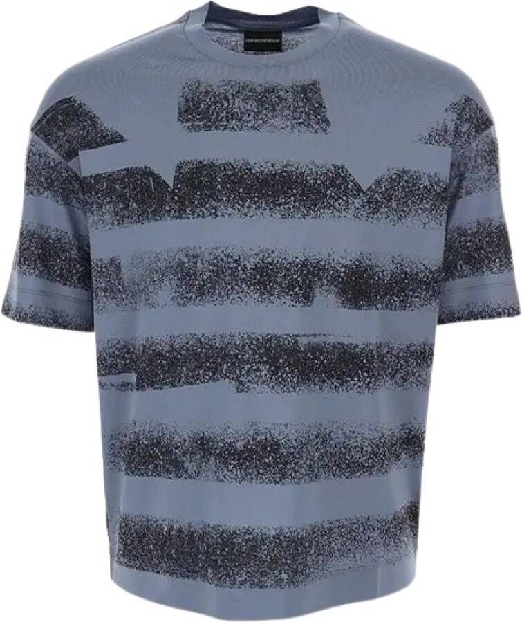 Emporio Armani T-Shirts Klassieke Collectie Blue Heren