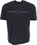 Emporio Armani Blauwe T-shirts en Polos Blue Heren - Thumbnail 1