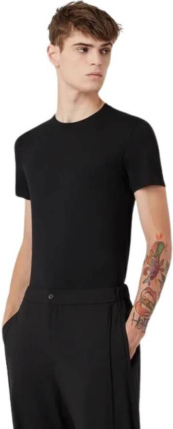 Emporio Armani Zwarte T-shirts en Polos Black Heren