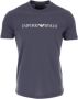 Emporio Armani Wollen Gebreide Logo Pullover Blue Heren - Thumbnail 2
