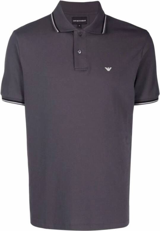 Emporio Armani Slim Fit Korte Mouw Grijze T-shirts Gray Heren