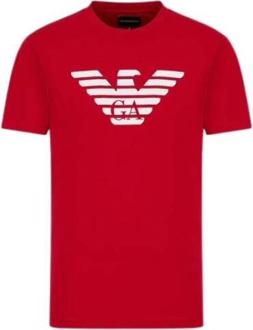 Emporio Armani T-Shirts Rood Heren