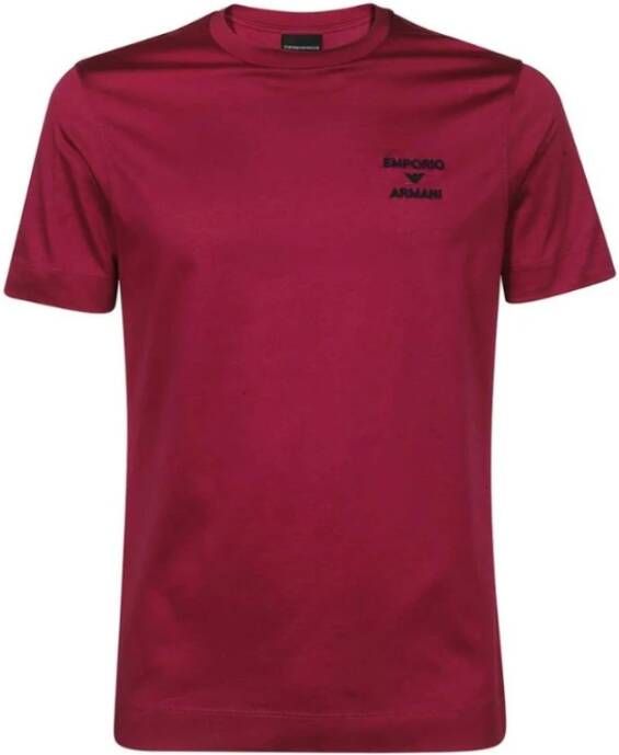 Emporio Armani Basis T-Shirt Red Heren