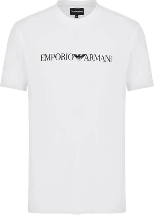 Emporio Armani Heren Crew Neck Logo T-shirt White Heren