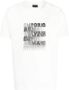 Emporio Armani Logo-Print Katoenen T-Shirt voor Heren White Heren - Thumbnail 3