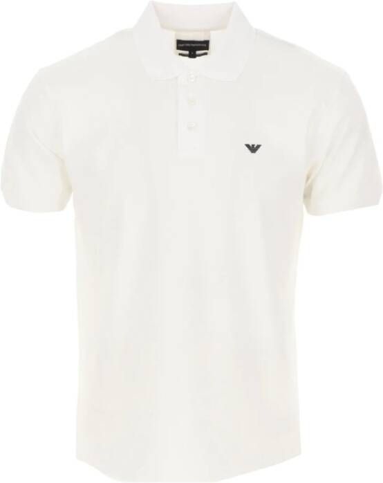 Emporio Armani Klassieke Polo T-Shirt White Heren