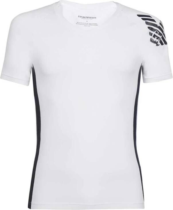 Emporio Armani Katoenen T-shirt met Art. 111760 White Heren