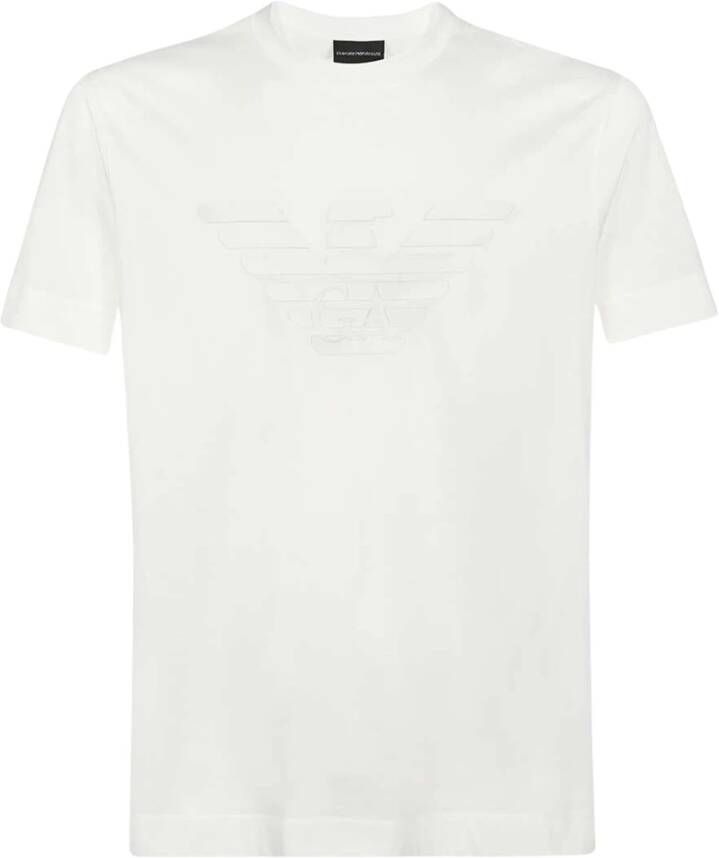 Emporio Armani Katoenen T-Shirt 6K1Tb7 1Jsaz 0161 White Heren