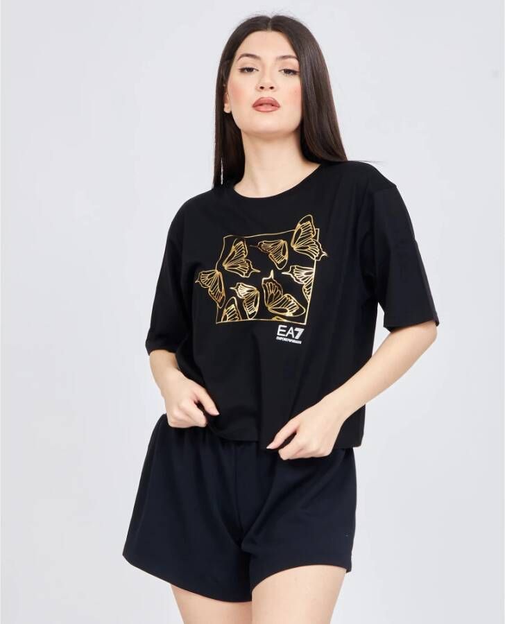 Emporio Armani T-Shirts Zwart Dames
