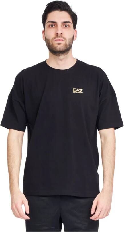 Emporio Armani EA7 Heren T-Shirt Lente Zomer Collectie Black Heren